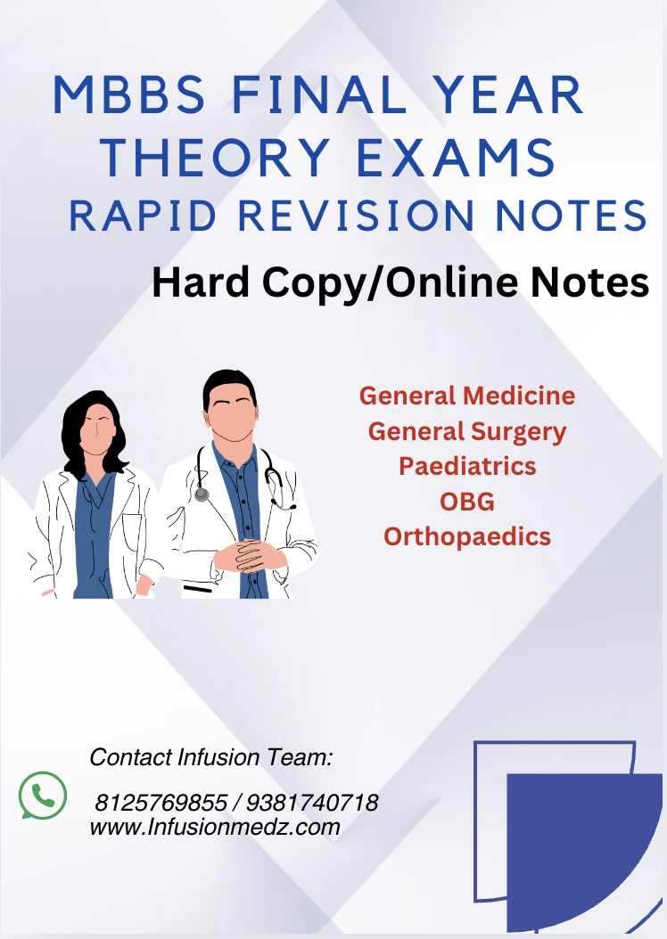 MBBS FINAL YEAR Q & A : Theory ; All Subjects